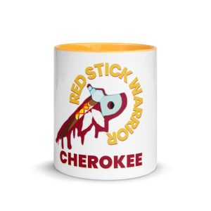 Red Stick Warrior Cherokee Mug with Color Inside