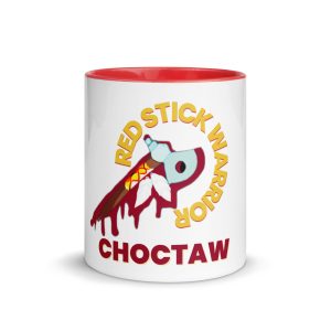Red Stick Warrior Choctaw Mug with Color Inside