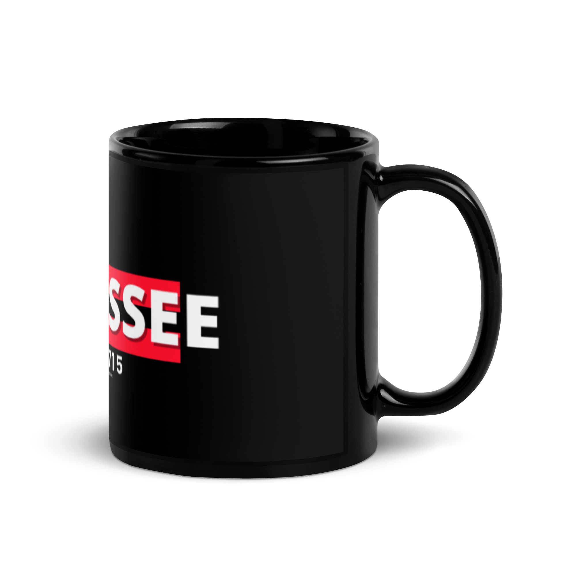 Black Glossy Yamassee 1715 Mug - Image 3