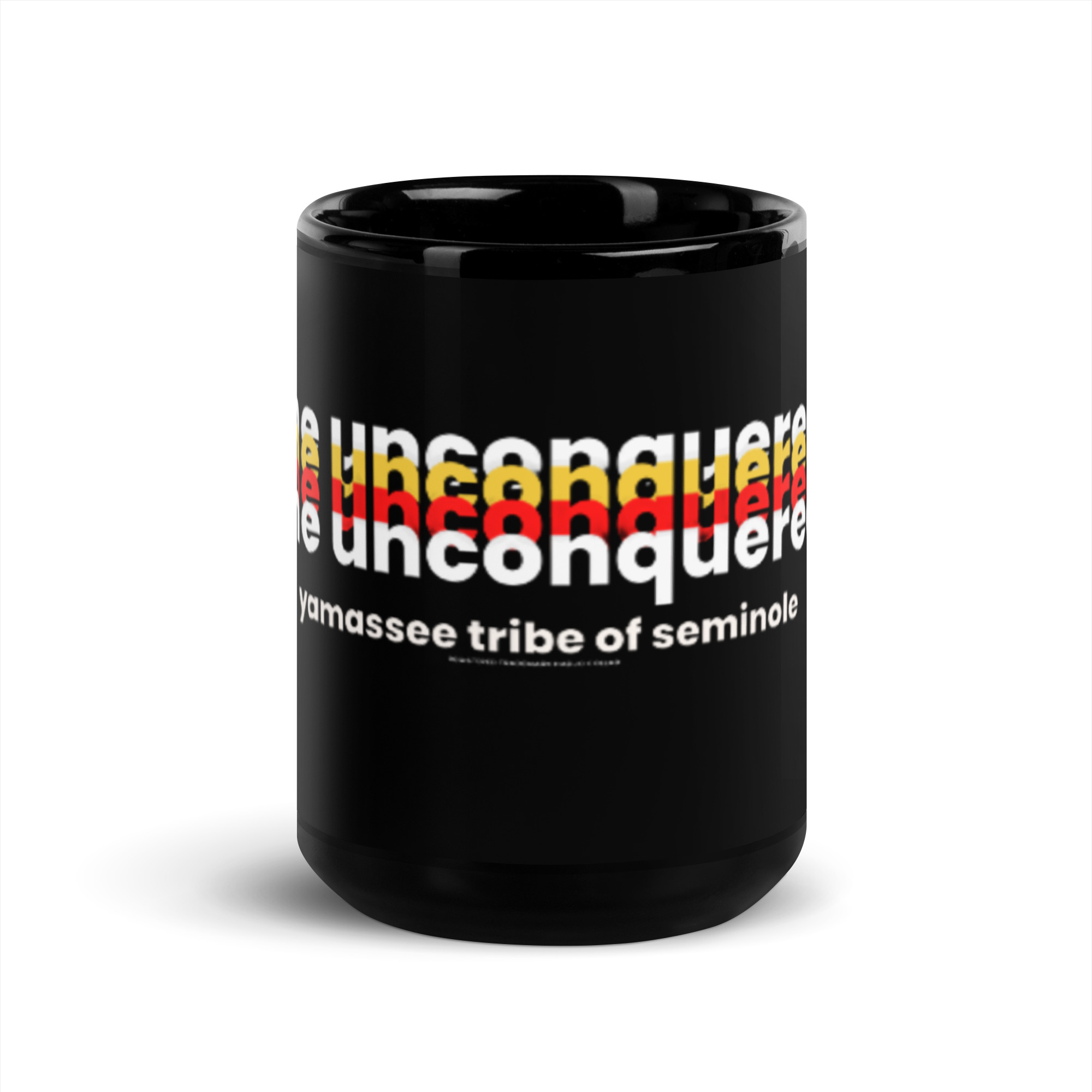 Black Glossy Unconquered Mug - Image 3