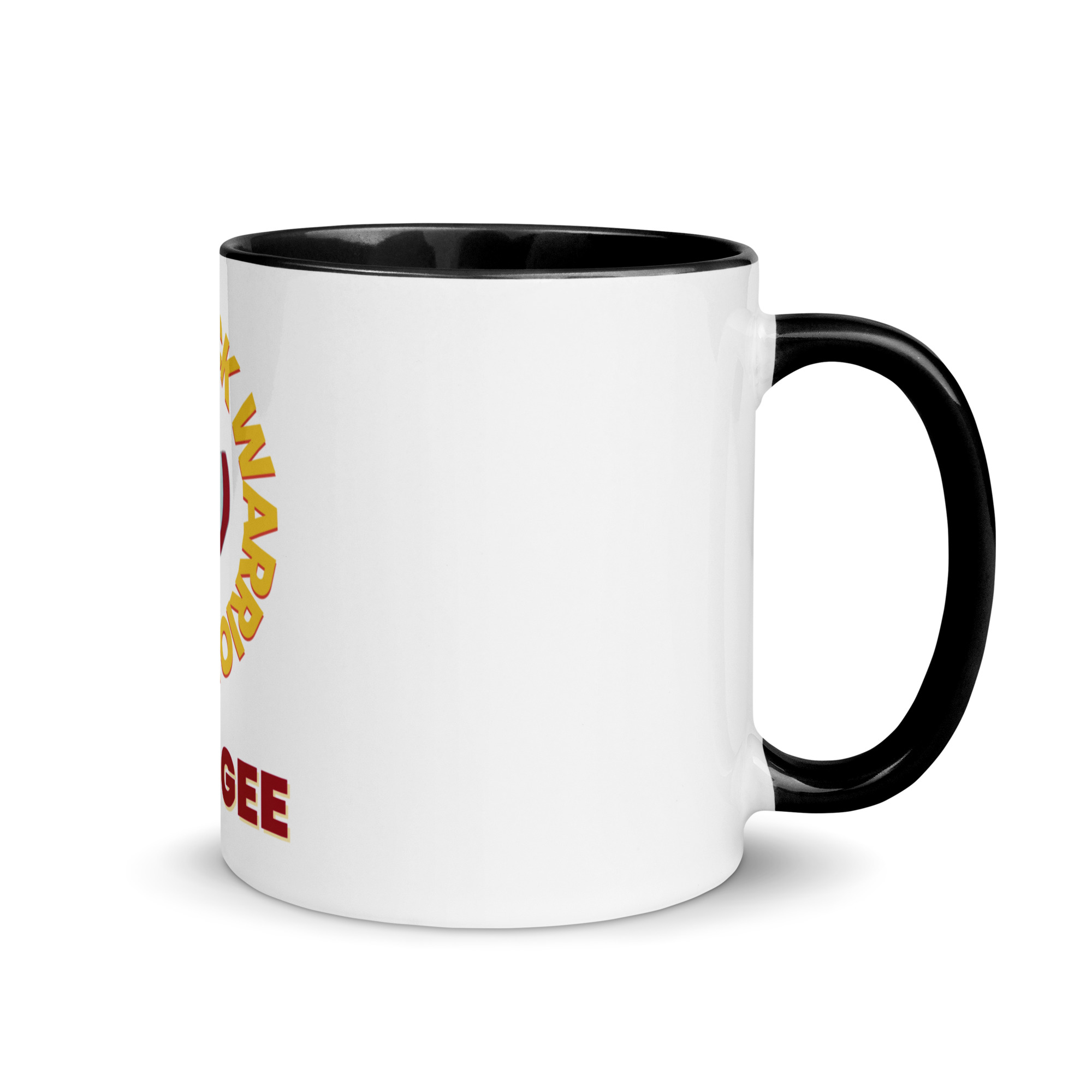 Red Stick Warrior Muskogee Mug with Color Inside - Image 2