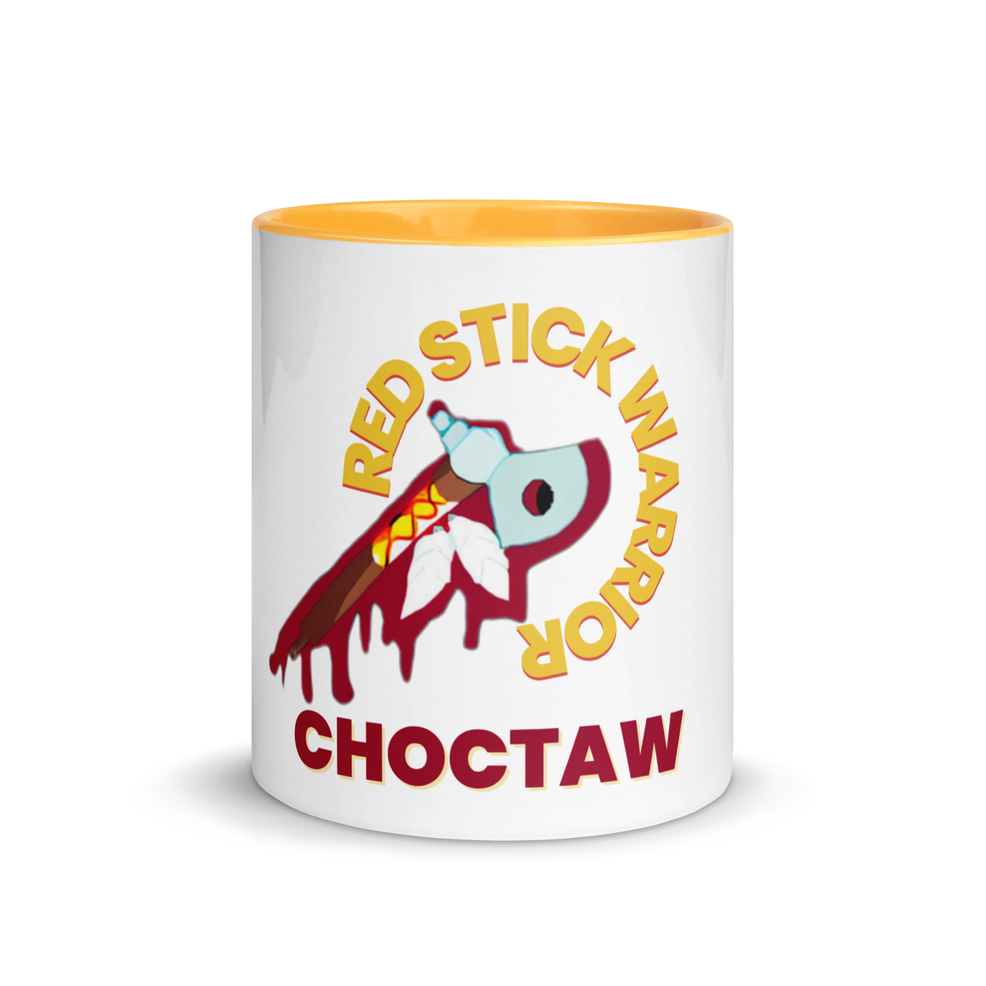 Red Stick Warrior Choctaw Mug with Color Inside - Image 8