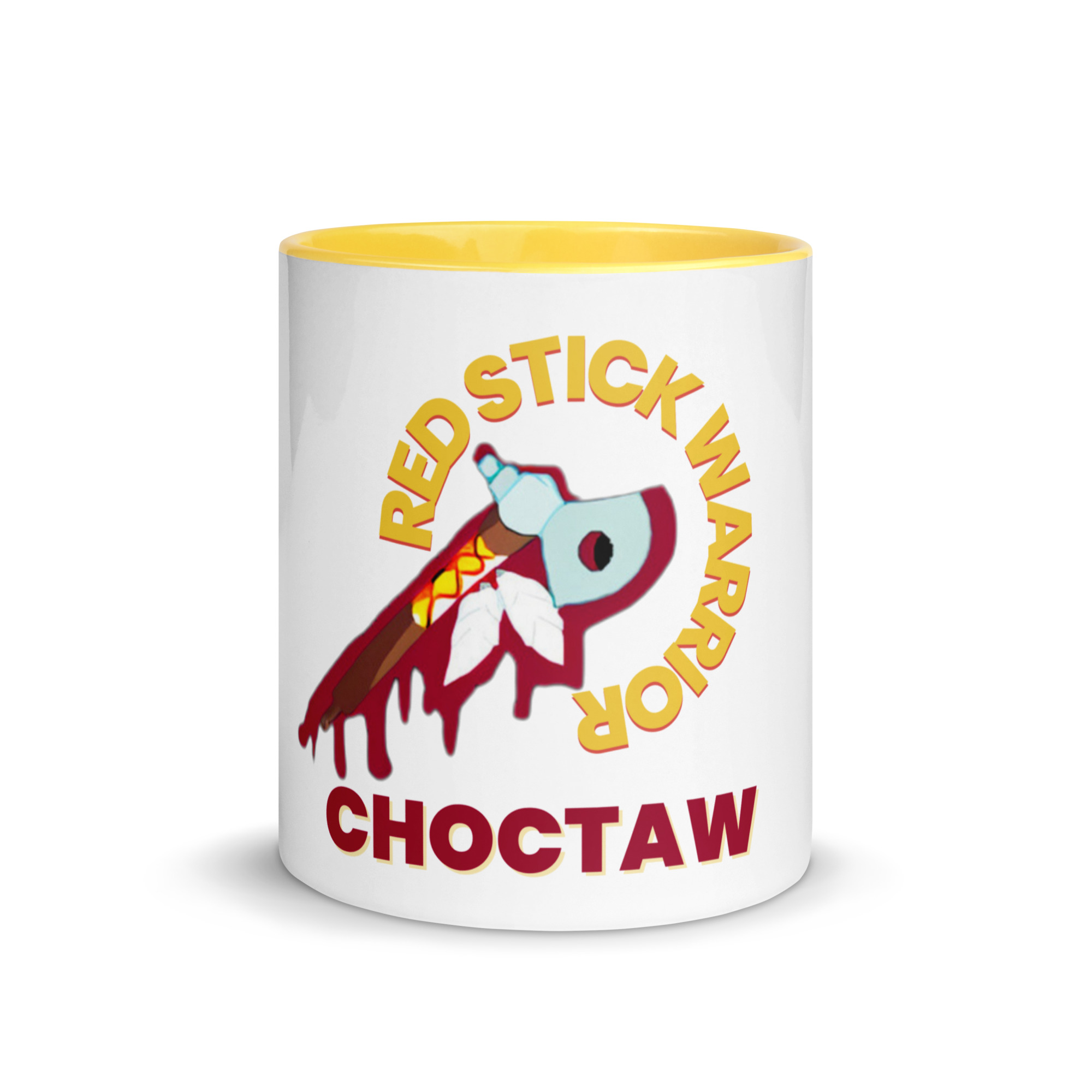 Red Stick Warrior Choctaw Mug with Color Inside - Image 11