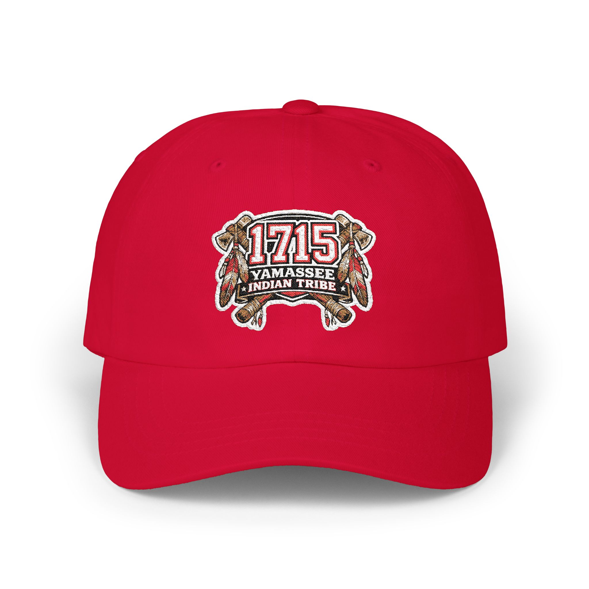Dad Cap - 1715 Yamassee Indian Wars Retro Embroidered Baseball Hat - Image 5