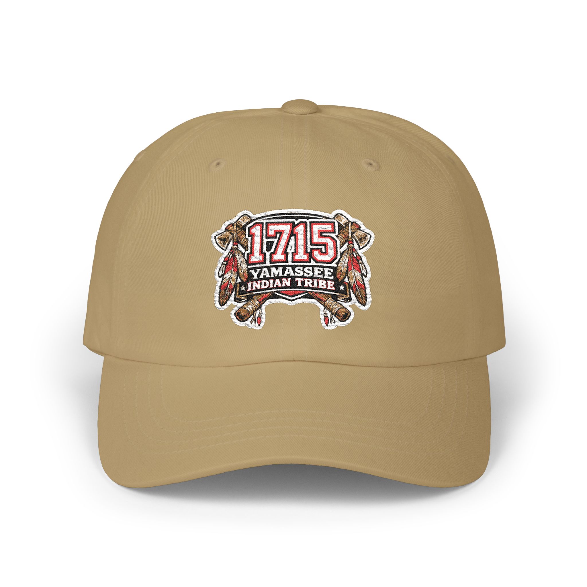 Dad Cap - 1715 Yamassee Indian Wars Retro Embroidered Baseball Hat - Image 3